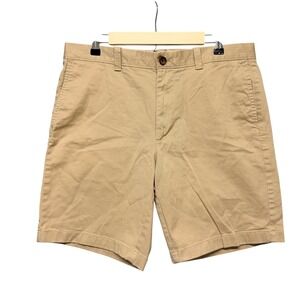 J.Crew Chino Shorts Mens 35 Khaki Tan 9 Inseam Re-Imagined Stretch H5020 Preppy